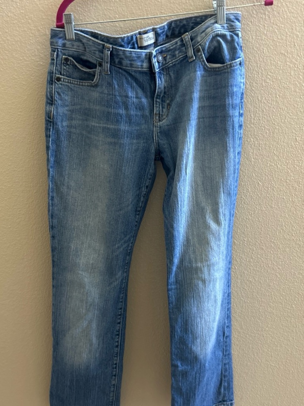 Straight-Leg Women's Light Blue Denim Jeans